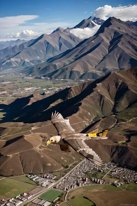 AGUILA VOLANDO POR LOS ANDES