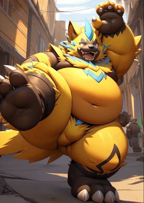 blue genitalia，solo，male people，chubbiness，small fat，Bare-chested， solo， Detailed pubic hair， A high resolution，， tmasterpiece，Excessive obesity，Obesity in the extremities，foot in the air，Correct body proportions，overweight，roadhog，proportions，overweight，Z...