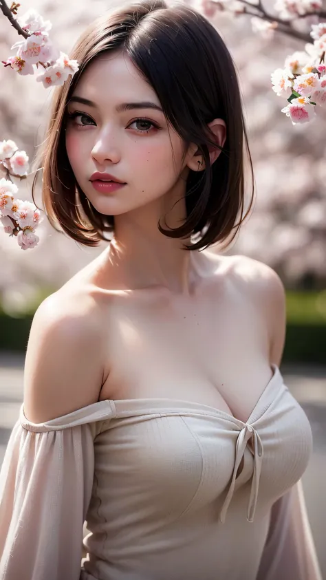 1girl, (Ultra realistic), (highly detailed eyes, highly detailed hair, highly detailed face, highly detailed plump lips), (off shoulder), breasts, caute smile, (best quality:1.4), Raw photo, (Ultra realistic), (photo-realistic:1.4), professional photograph...