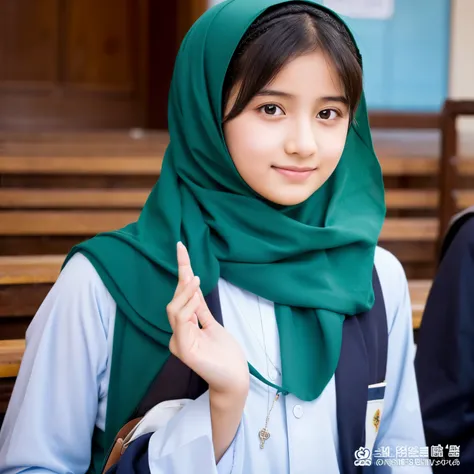 A muslim girl student