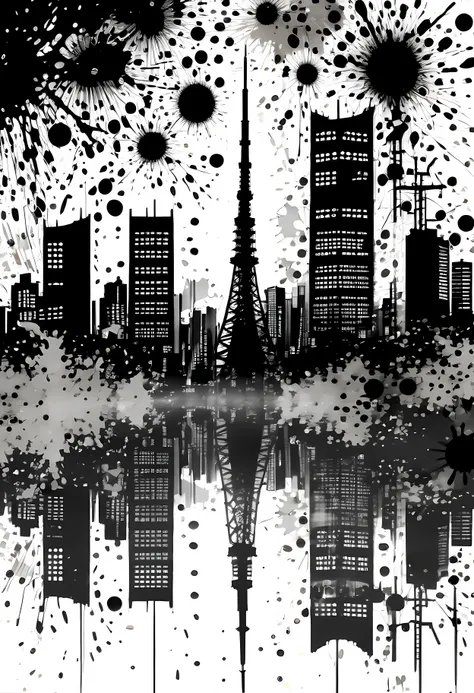 (masterpiece in maximum 16k resolution:1.6),((ink_splatter_art):1.3),((tokyo_paint_splatter_art):1.5) ((darkest_insane_silhouett...