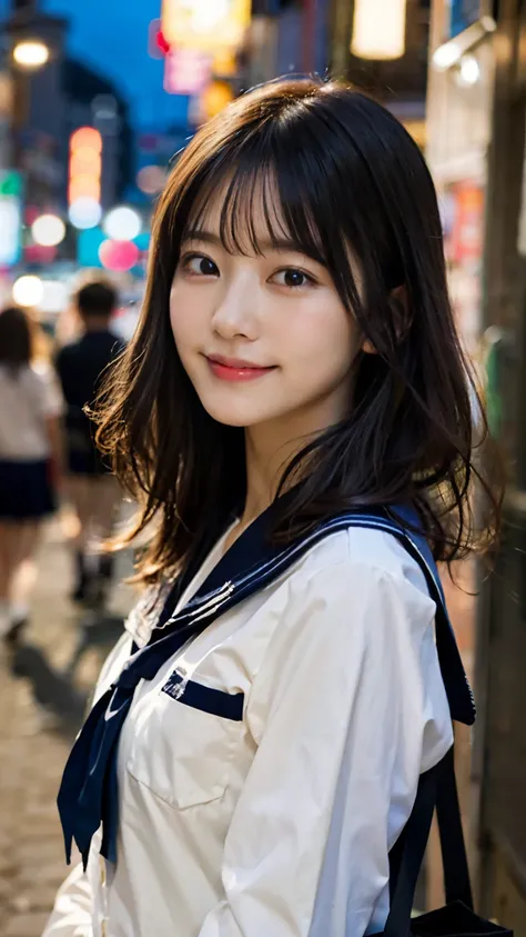 (8K、Raw photography、top-quality、masterpiece:1.2)、(realisitic、Photorealsitic:1.37)、ultra-detailliert、超A high resolution、女の子1人、see the beholder、beautifull detailed face、A smile、Constriction、(Slim waist) :1.3)、Beautiful detailed skin、Skin Texture、Floating ha...