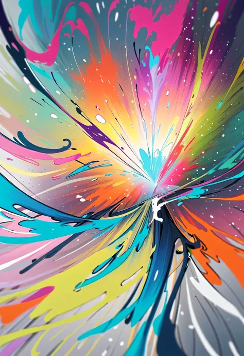 scribble art,ink splatter,Wild,splash ink painting,Abstraction,rich and colorful,Vague dreams,Dynamic energy,publish creation,visual impact,modern aesthetic,Elegant and simple,Contemporary interpretation,be bold,
