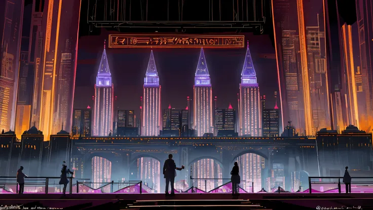 Amidst the towering skyline of the imperial city, neon lights gleamed like a myriad of shimmering gems against the velvet black of the night. The scene was a captivating blend of urban sophistication and modern allure, with the grandeur of ancient architec...