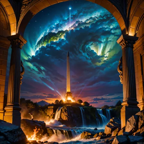 galaxie couleurgalaxy étoiles spacieux nébuleuse étoilé_ciel coucher de soleil coloré lever du soleil panoramique soleil, la lune, optique, fantaisiste,Il faisait sombre,assaut,sûr,dans une vue panoramique,Photos prises à partir de jeux vidéo dans les gran...