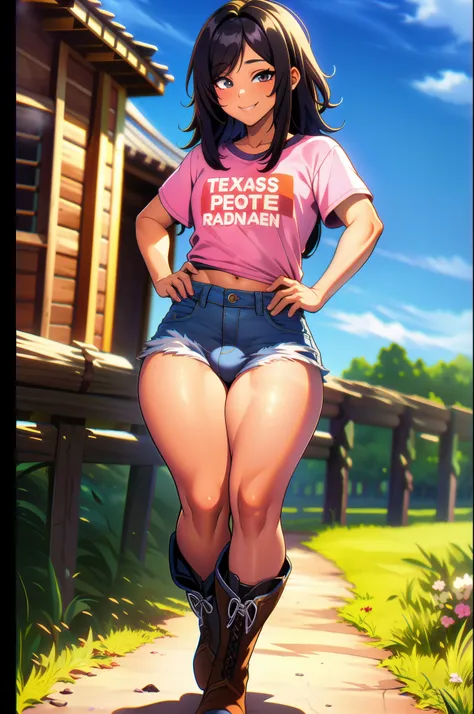 (extremely detailed CG unity 4k wallpaper),(masterpiece),(best quality),(ultra-detailed),(best illustration),(best shadow),(absurdres),(detailed background), full body shot, Asian Femboy, Cute, Slim build, Black eyes, Light skin, Long black hair with pink ...