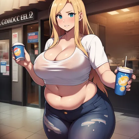 ((Masterpiece)), perfect anatomy, perfect shading, field of depth, (best quality), extremely delicate and beautiful, perfect lighting, detailed face, ultra cute face, cute, ((blush)), nervous, ((2girls)), 

one girl has blonde hair, blue eyes, crop top and...