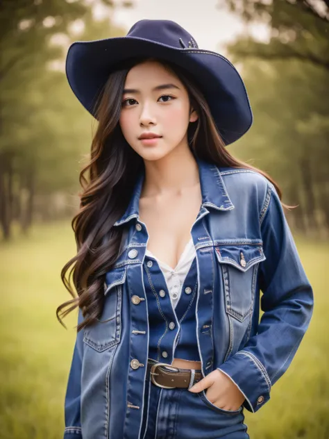 (highest quality, masterpiece:1.1), (realistic:1.4), 1 girl, cowboy shot,