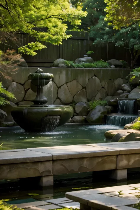 Carefully planned green areas with Zen gardens, soothing water fountains and comfortable benches created tranquil spaces for contemplation and relaxation.4k