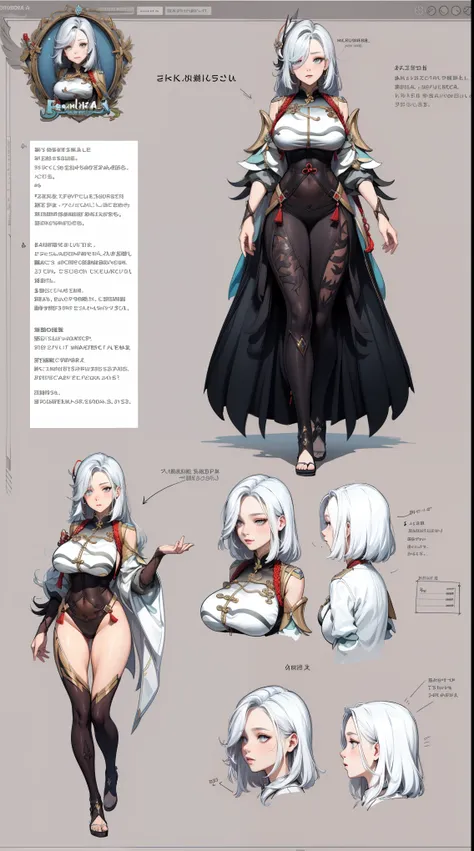 girl, solo, full body, from head to toe, standing, (huge_breasts:1.3),

character design sheet, character reference sheet, chara...