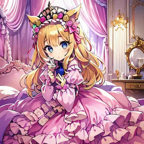 ((((Super high quality)))),highest quality, masterpiece, highest resolution, artwork, super それにget used to it, many get used to it, get used to it, それにget used to it,(young face),(cute little face),(pretty girl),(10 years old),((white skin)),((blonde)),((b...