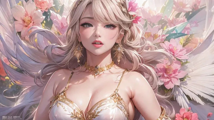 beautiful美しさ, 3D two-dimensional, rich, blonde, skirt, stockings, high heels, poison、star、star、(Highly detailed CG Unity 8K wallpaper),(masterpiece), (最high quality), (Super detailed), (best illustrations),(best shadow), (sharp eyeliner, eye shadow, fine e...