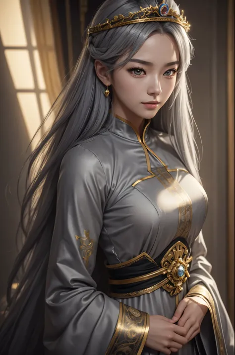 8K,small breasts,gray long hair,黒と金のsexyなランジェリーを着た女神のClose-up,Super beautiful(like the real thing), beautiful fantasy empress, ((beautiful fantasy empress)), small breasted gray haired welcome. very high detail, extremely detailed ,up to the model | types ...