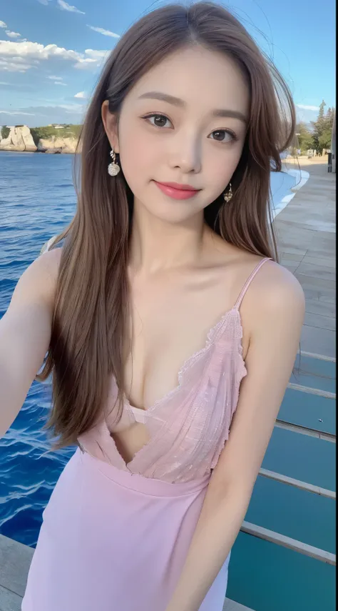 ((highest quality, 8K, masterpiece: 1.3)), concentrated: 1.2, perfect beauty: 1.4, butt: 1.2, ((layered hairstyles, chest: 1.2)), (White Bikini Style), (sunset, street: 1.3), Half Way Dresses: 1.1, Highly detailed face and skin texture, beautiful big eyes,...