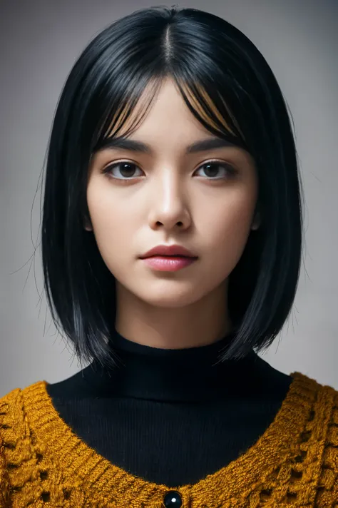 black hair, surrealism, 8K, Super detailed, HD  