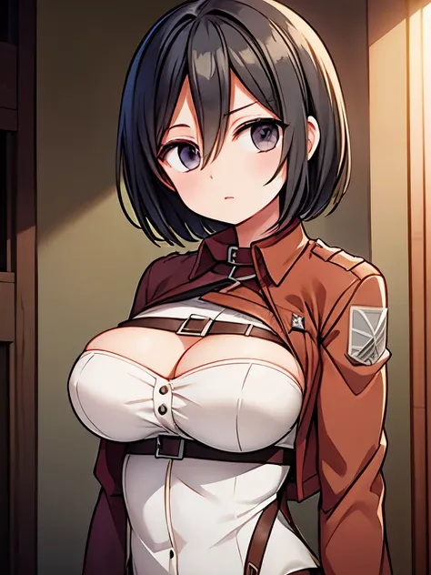 Mikasa Ackerman, Anya written on chest