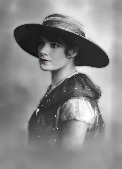 Mujer arafed con sombrero y vestido con un sombrero grande., Mary Louise Brooks 2 0 años, in 1920s, Mary Louise Brooks 25 years old, mary louise brooks 2 5 years, estilo de lady Frieda Harris, 2 Mary Louise Brooks, 2 years old, 1 9 1 0 s estilo