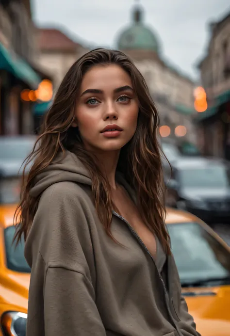 rainy day,(best quality,4k,8k,highres,masterpiece:1.2),ultra-detailed,(realistic,photorealistic,photo-realistic:1.37),fashion model,beautiful detailed eyes,beautiful detailed lips,extremely detailed eyes and face,long eyelashes, mid dark brown long hair fl...