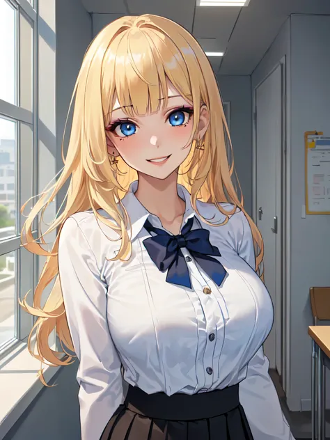 sfw (masterpiece, best quality, 32k) a youthful teenage girl with long blonde hair ((golden blonde hair, bright blonde hair, ban...