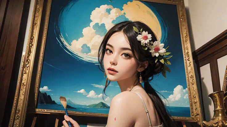 Beauty，Painting a surreal painting