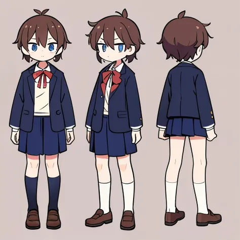 Character sprite sheet school boy