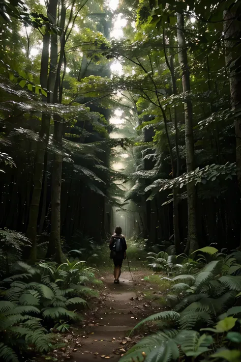 do utilizador: IA da floresta: greetings, explorador. You are now in the heart of the Dense and Closed Forest. How can I guide you through this lush and mysterious environment?
do utilizador: Avalie a IA do ambiente: Examinando os arredores. Tall trees wit...