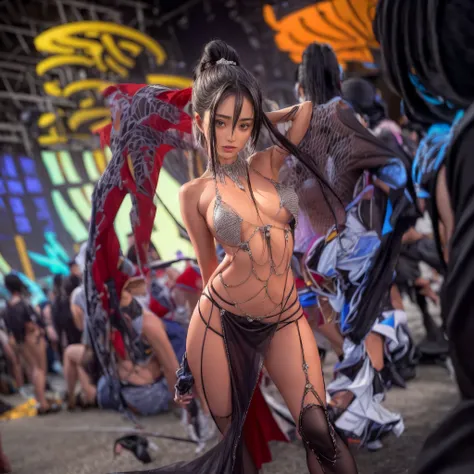 ((NSFW:-0.9, (nipple:-0.9), Acutance:0.85, White and Red, Mystic sight, (many Dazzling flush lights with lens flares), Luminous Particles, many colorful Lights )) . best quality, (masterpiece:1.3, ((realistic and photorealistic with touch of rawness:1.37))...