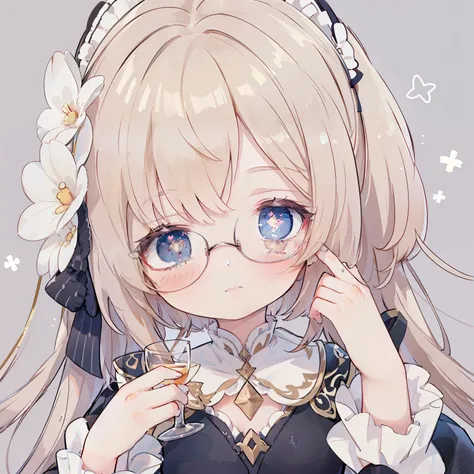 (best quality,8k,high resolution,masterpiece:1.2),Super detailed,lifelike,CG wallpaper,excellent, Beautiful and delicate face, Meticulous glasses 1 girl, solo, cross-shaped pupils, Default attire, permanent