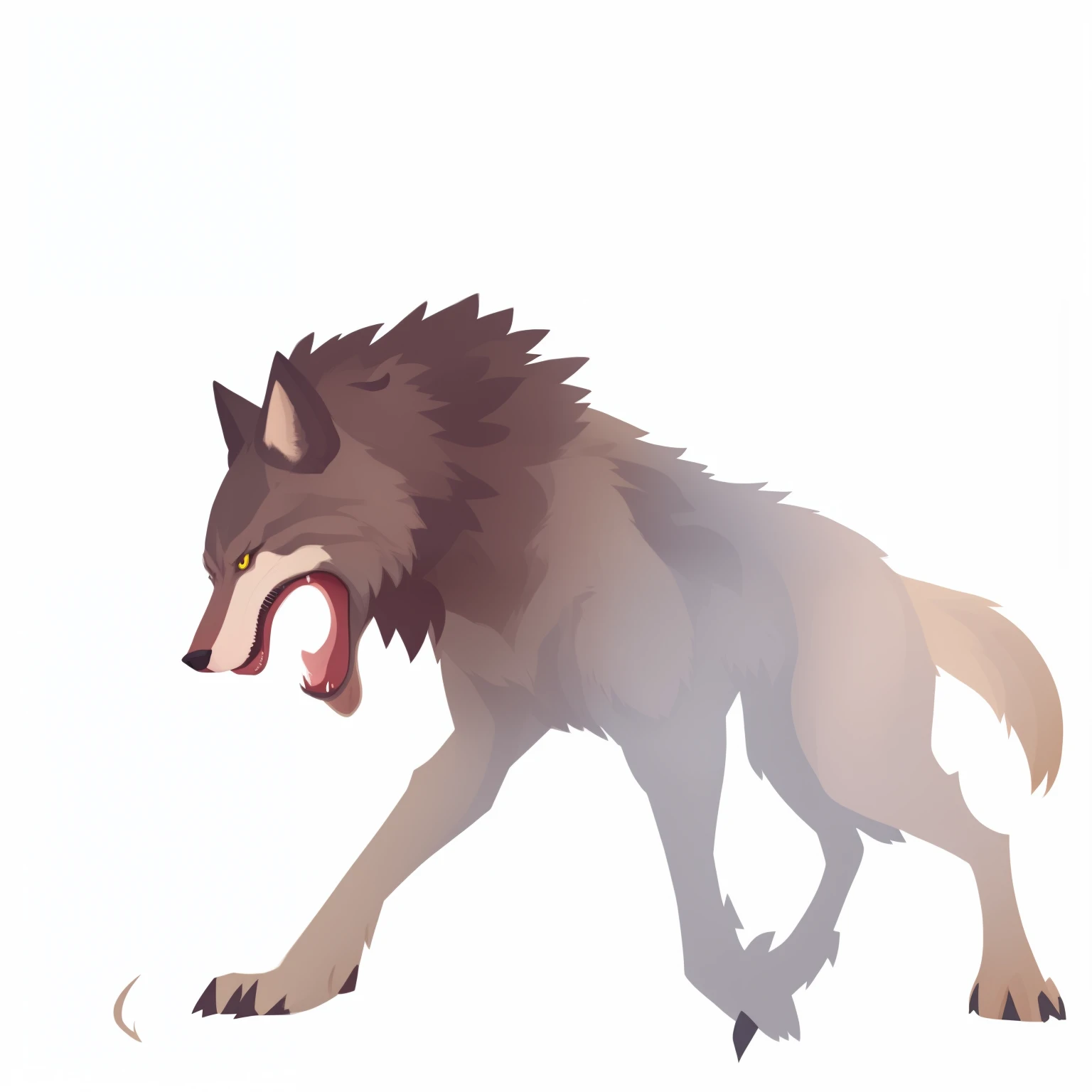 there is a drawing of a wolf with a big mouth, Dire Wolf, anthropomorphic wolf male, And what a rude beast, Fursons Wolf, gloomy - wolf, werewolf