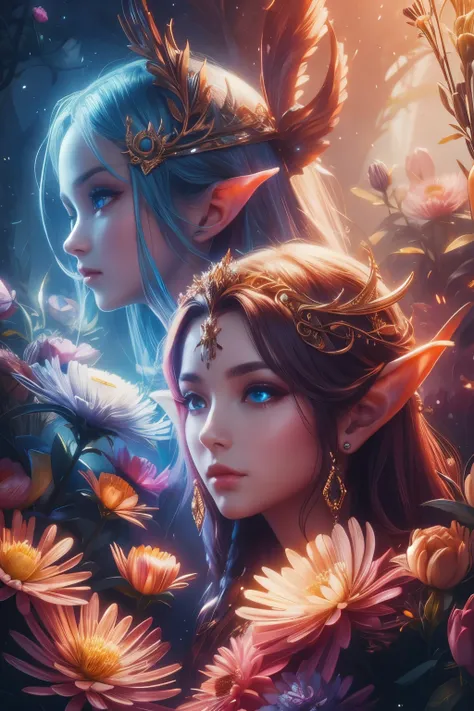 (best quality, 4k, high-resolution, masterpiece:1.2), ultra-detailed, realistic, radiant lighting, epoch elves, portraits, fanta...