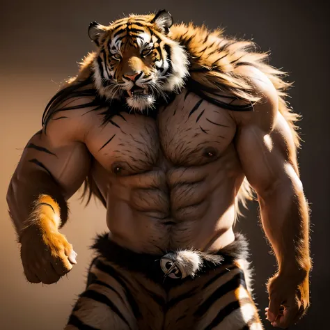 Tiger Furry，strong,hairy，animal