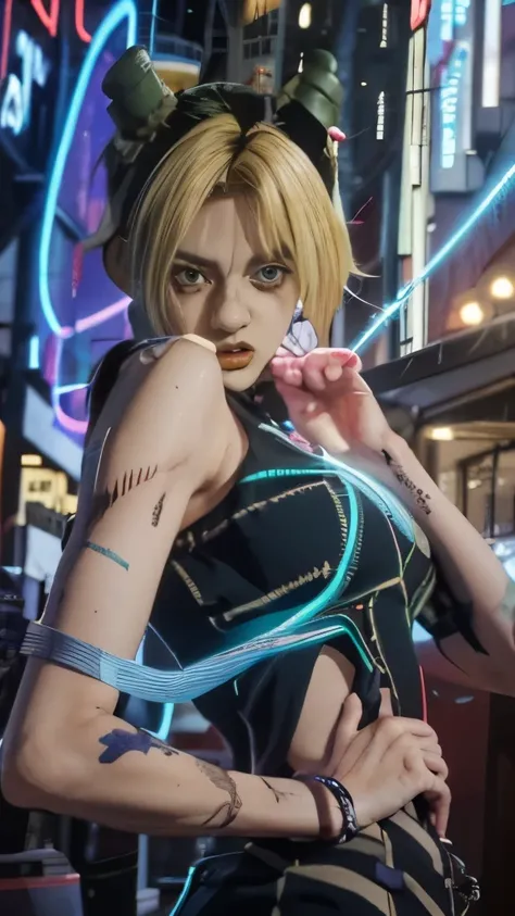 anime girl with a sword and a blue ring, demon slayer rui fanart, demon slayer artstyle, epic anime style, advanced digital anime art ”, annie leonhart in a neon city, trigger anime artstyle, key anime art, anime epic artwork, high quality colored sketch, ...