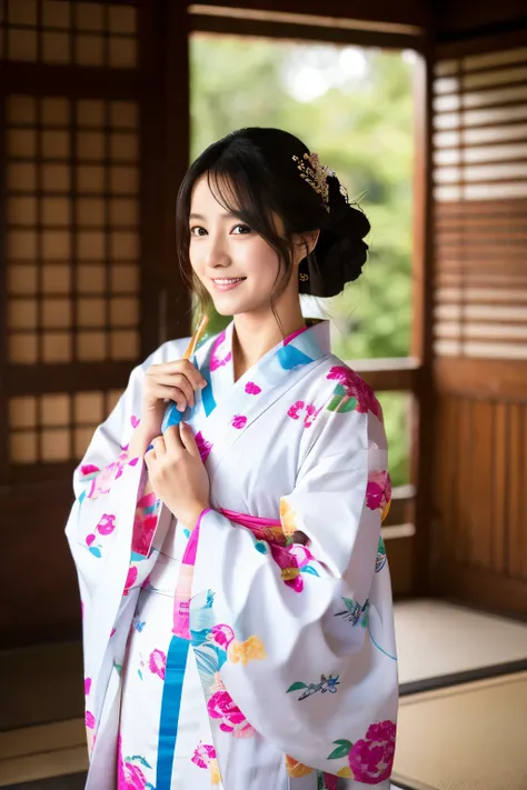 asian girl, japanese, kimono