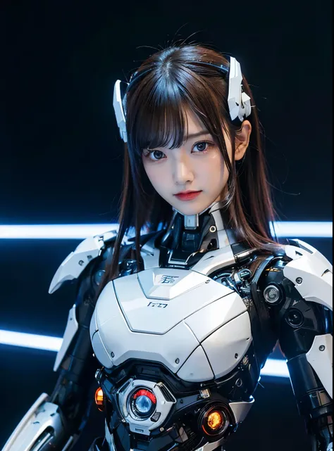  advanced details, high quality, 最high quality, High resolution, 1080P, hard disk, beautiful,(cyborg),beautifulcyborgの女性,メカcyborgガール,battle mode,Mecha body girl,彼女は武器を持ったバトルcyborgメカを身に着けています,full body shot