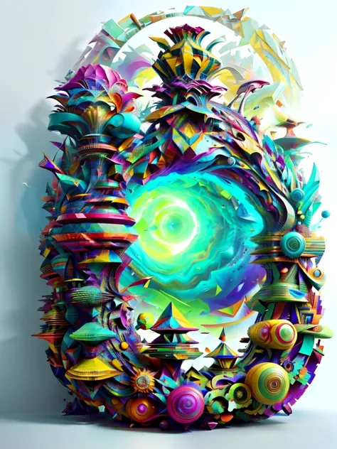 abstract 3 d artwork, abstract surrealism masterpiece, painting by android jones, abstract surrealism, 3d geometric abstract art, shattered abstractions, by Anton Graff, intricate futurism, intricate digital painting, futuristic painting, futurism painting...