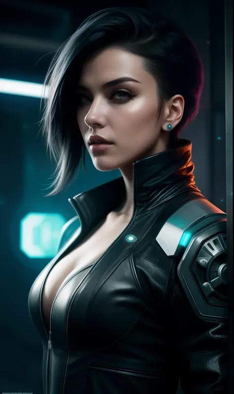 Cyberpunk is more solid, 8 thousand., HD illustration, symmetric, Substance 3rd Person Style, 2D Character Design Concept, unreal engine 5, stunning, hyperrealistic, octane number, cosplay, RPG portrait, dynamic lighting, complex part, Summer brightness, C...