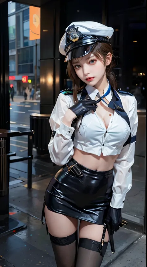 
ChatGPT
ChatGPT
"In the scene of a bustling city, a policewoman dons her cosplay attire with authority. Dressed in a fitted police uniform, she exudes confidence and professionalism. A utility belt wraps around her waist, carrying essential tools of the t...