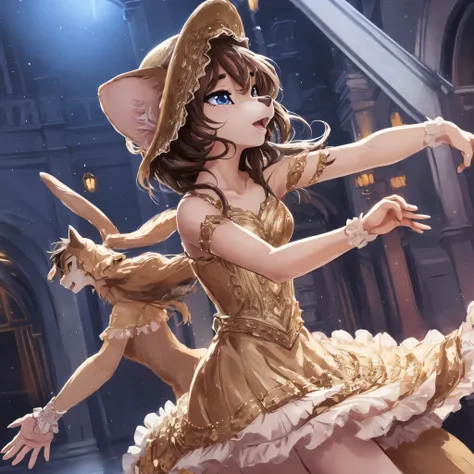 top quality, best quality, High-quality illustrations, masterpiece, super high resolution, detailed background, ballet, Singin in the Rain, show, 6+boys, 6+girls, absurdres(highly detailed beautiful face and eyes)perfect anatomy, expression, good lighting,...