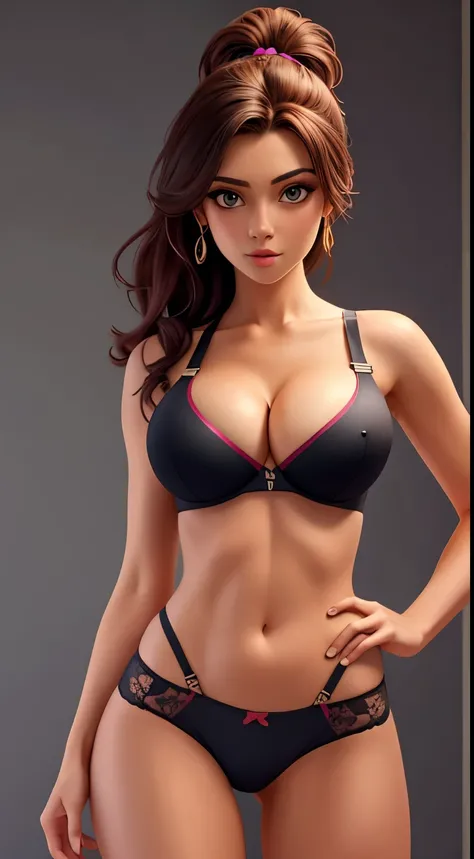 Dasiy ridley, tight bra, tight panties, cleavage cutout, masterpiece, realistic, high resolution, high quality, highest quality, best quality, ultra detailed, extremely detailed