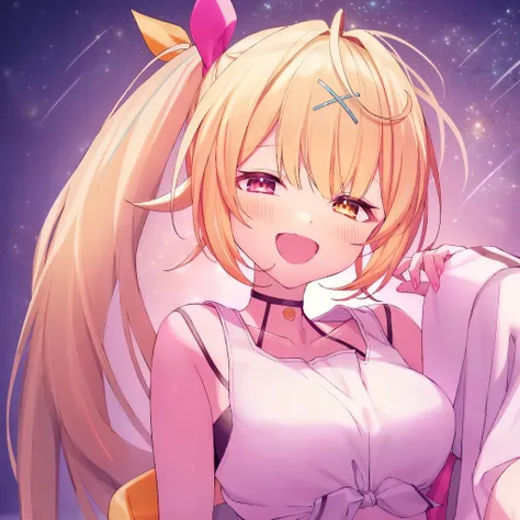 Anime girl with long blonde hair sitting on the ground, anime goddess, seductive anime girl, From the Azur Lane video game, Also, anime moe art style, azur lane style, Cute girl anime visual, Smooth anime CG art, long hair blonde anime girl, wearing white ...