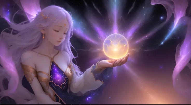 purple celestial spirit, soul, luminescent

A luminescent celestial spirit emanates a mesmerizing aura, illuminating the darkness of the cosmos. Its ethereal form glows with a celestial radiance, evoking a sense of tranquility and wonder. The spirits trans...