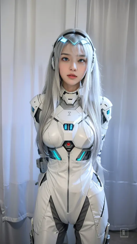 Futuristic high-tech style，best quality,Fairy skin,(Every time :1.2),Everlasting,super detailed,actual,high quality,light lighting,Ray tracing,ultra high definition,upper part of body, Future Iron Man mecha，shooting，battery，Launching equipment，Large-calibe...