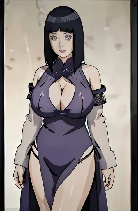 (((long detailed hair))))((Hinata Hyuga))))(((Emotional movement))))，Transparent top(((Emotive expressions, (((big cleavage breasts,))), ))))model pose， Lace，((((Forehead))))in a colorful fantasy realism style, Realistic hyper-detail, cute cartoon design, ...