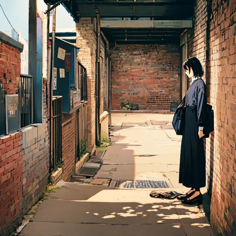 woman standing in front of bricks、Fashion Magazines、moderno、chic、look here