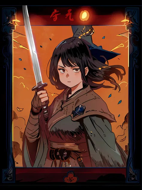 witch with a broom and a hat holding a sword, black - haired mage, portrait of a young witch girl, a young female wizard, witch girl, witch academia, portrait of a young witch, a witch, witch, female wizard, the witch queen, female mage!, portrait of a fem...