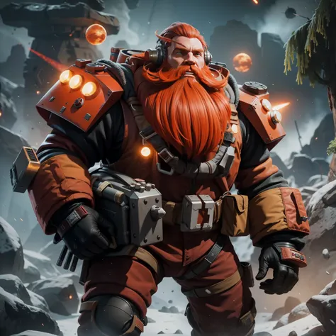 Deep Rock Galactic: The red beard space dwarf, Scout