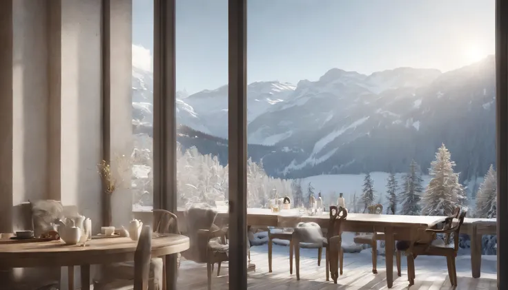 (Highly detailed CG Unity 8k wallpaper、masterpiece、highest quality、Super detailed)、(best lighting、best shadow、very delicate and beautiful)、highest quality、8k、Detailed facial depiction、masterpiece、highest quality、Crisp image quality、Photo of snowy scenery s...