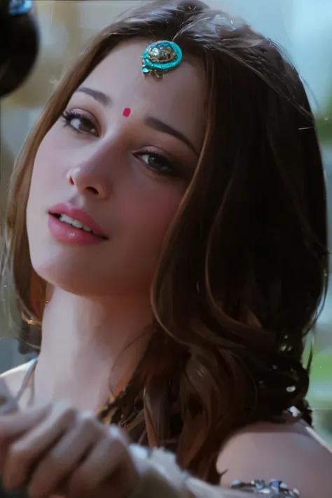 Tamanna Bhatia,long hair,Orgasmic expression,naked,no clothes