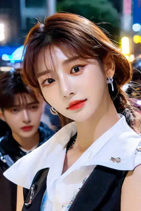 beautiful korean woman, K-POP idol, expressive eyes, korean idol, Stray Kids, 1 person, masterpiece, high quality, 最high quality, High resolution,