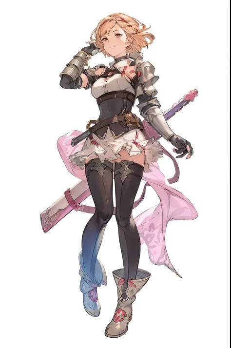 a close up of a person with a sword and a dress, cushart krenz key art feminine, characters from azur lane, from the azur lane videogame, ayaka genshin impact, ( ( character concept art ) ), official character art, by Akihiko Yoshida, azur lane style, cush...